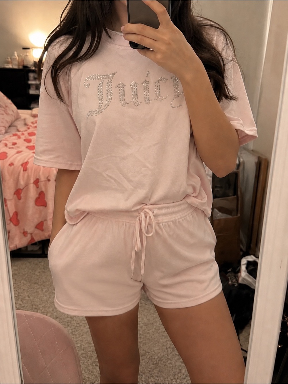 Juicy Couture light pink lounge set